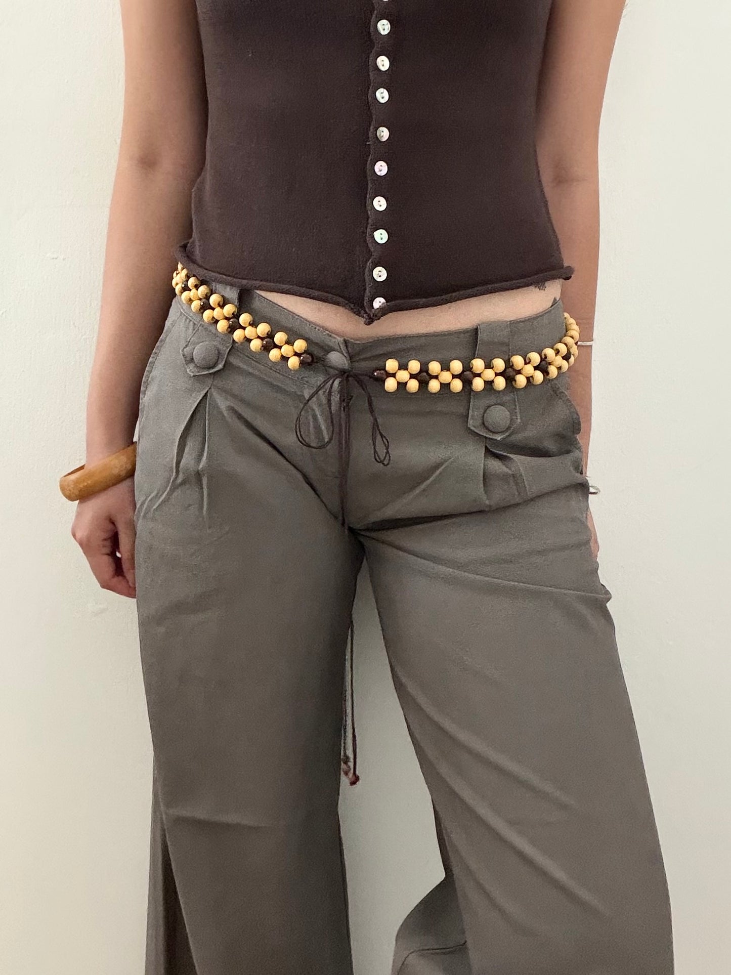 Beaded Wood Belt (2)