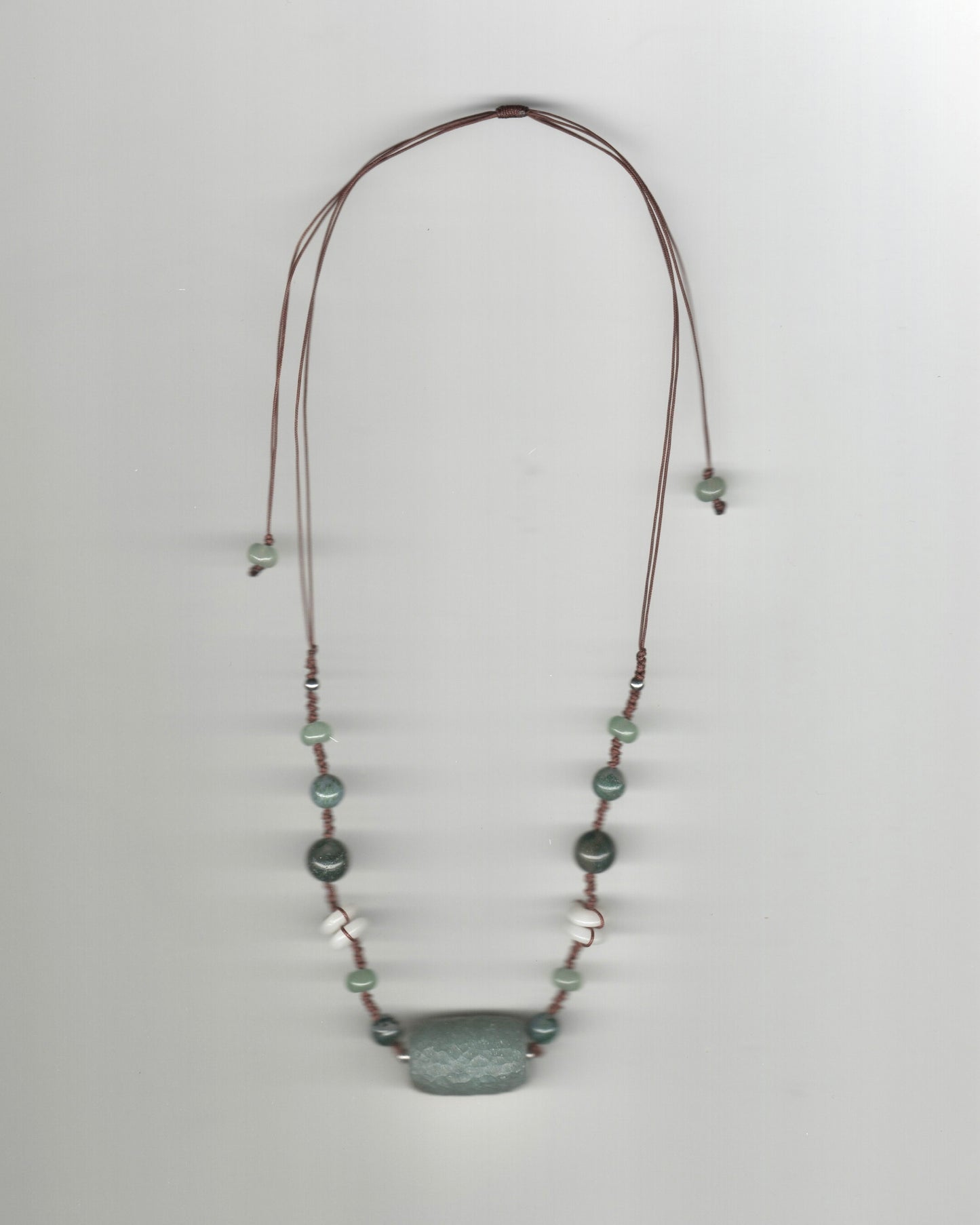 Textured Barrel Knotted Necklace