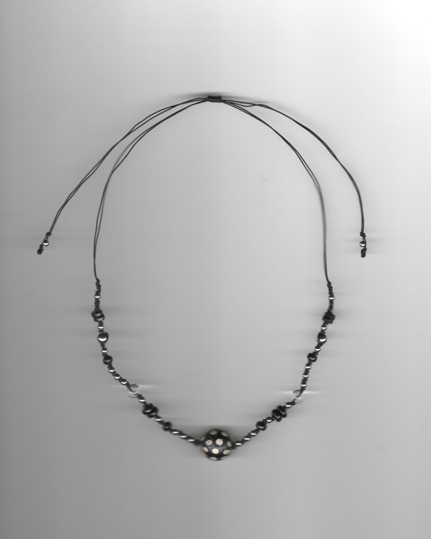 Polka Dot Beaded Necklace