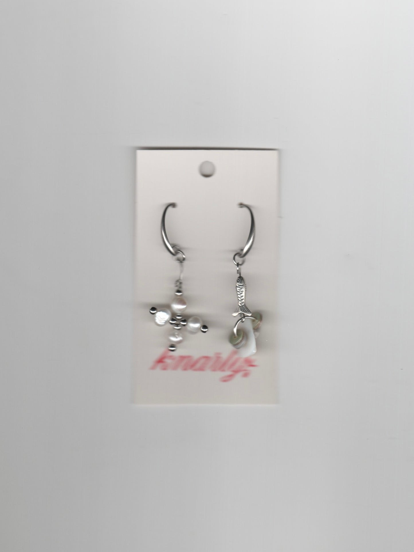 Yú Freshwater Pearls & Fish Earrings
