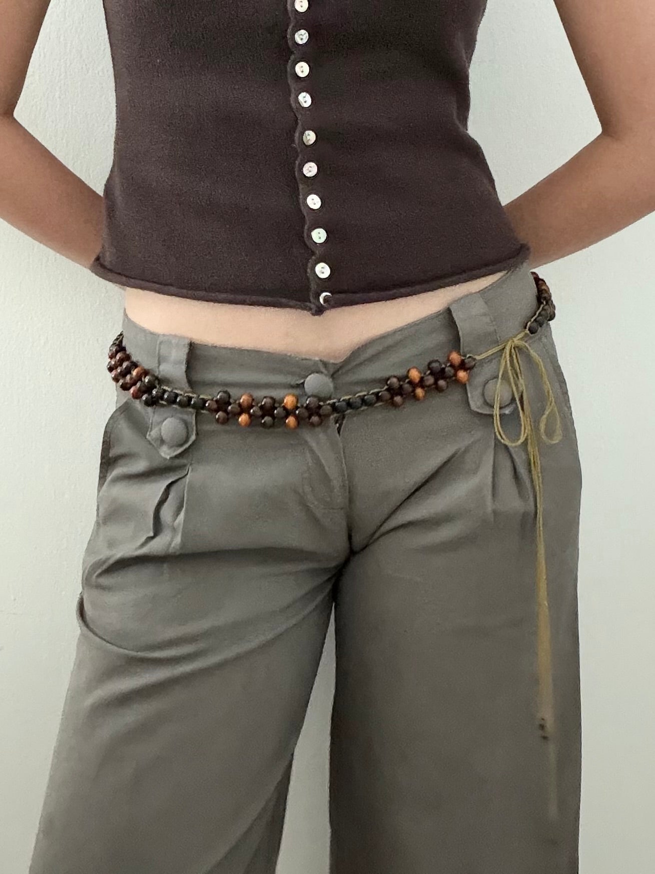 Beaded Wood Belt (3)