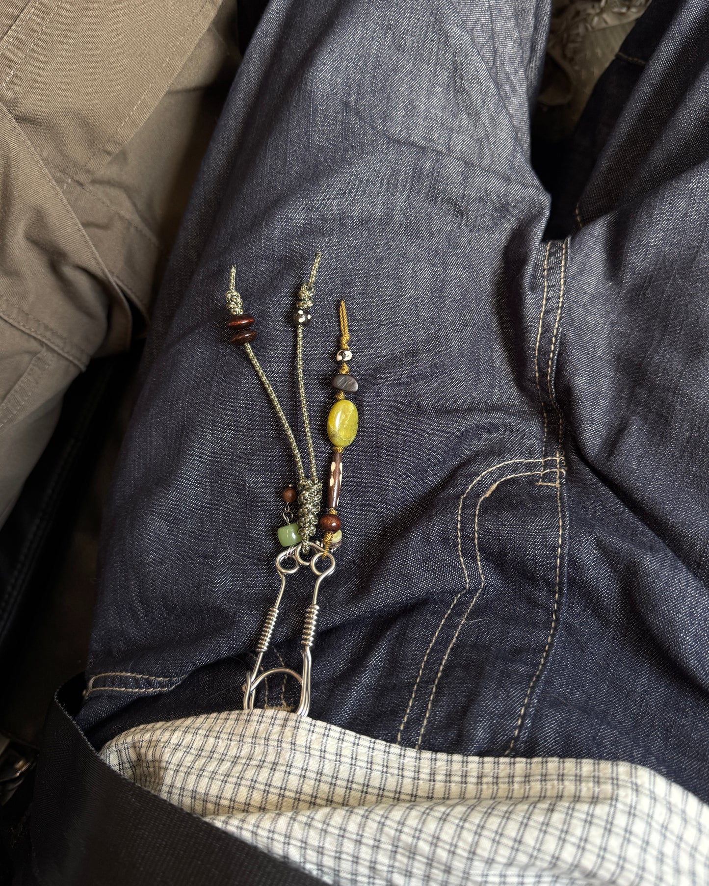 Beaded Stainless Steel Paracord Carabiner