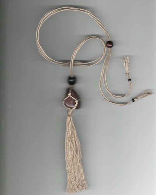 006/ Shí Rope Necklace with Fringe