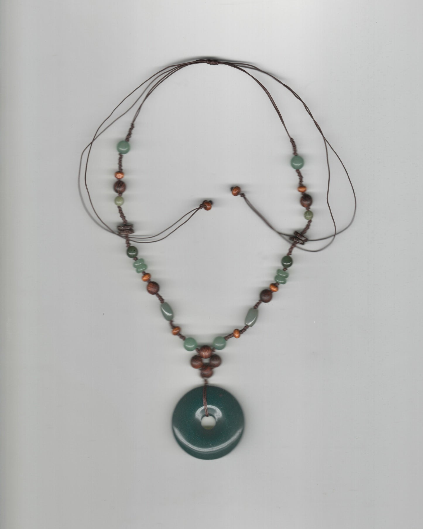Jade Donut Clover Necklace