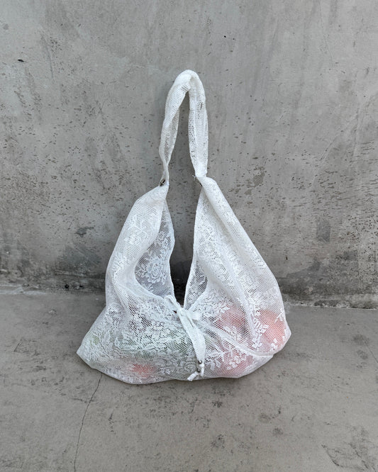 Small Lace Origami Hobo Bag