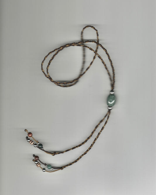 Spotted Jade Bolo Tie