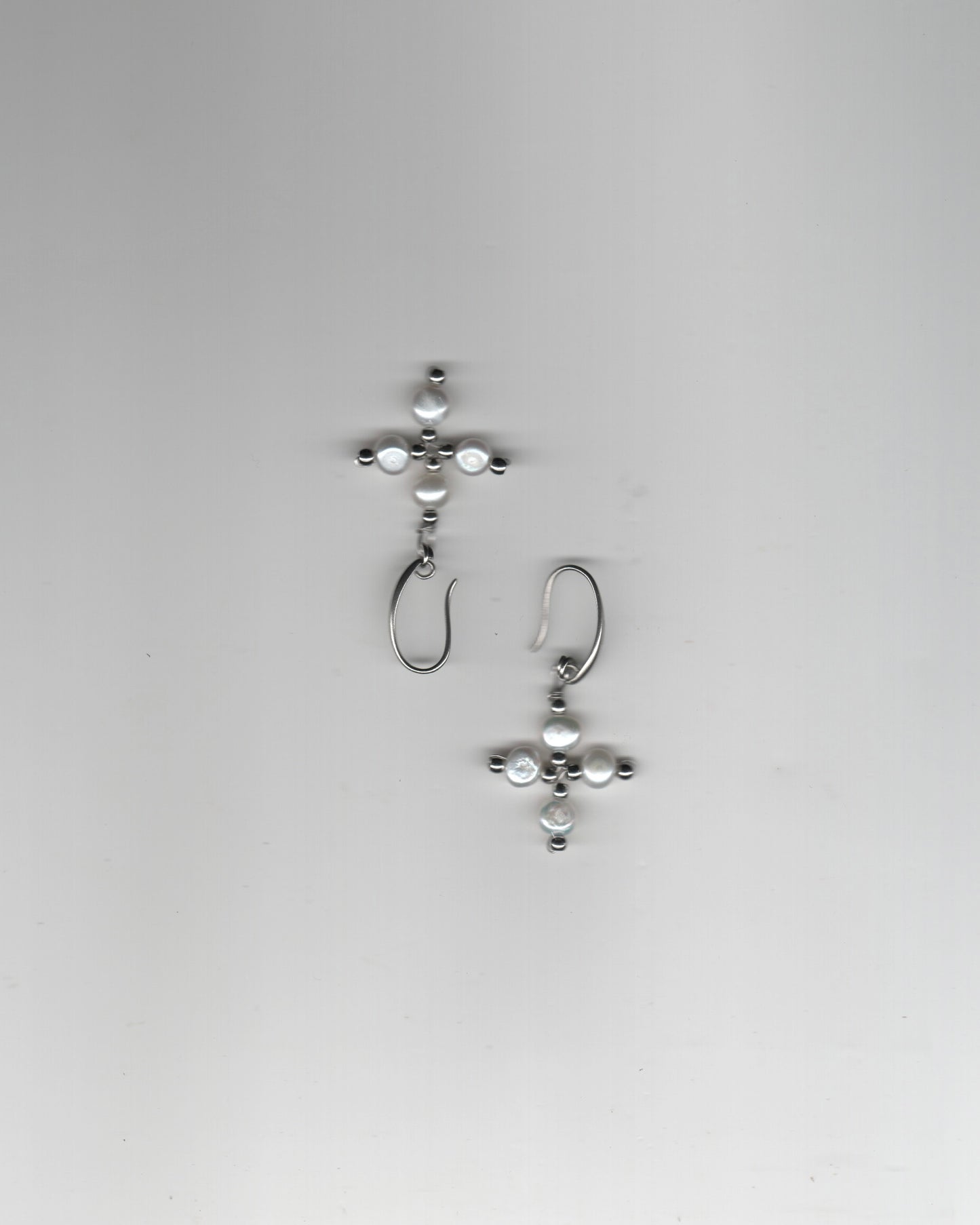 Pearl Four Leaf Clover Earrings