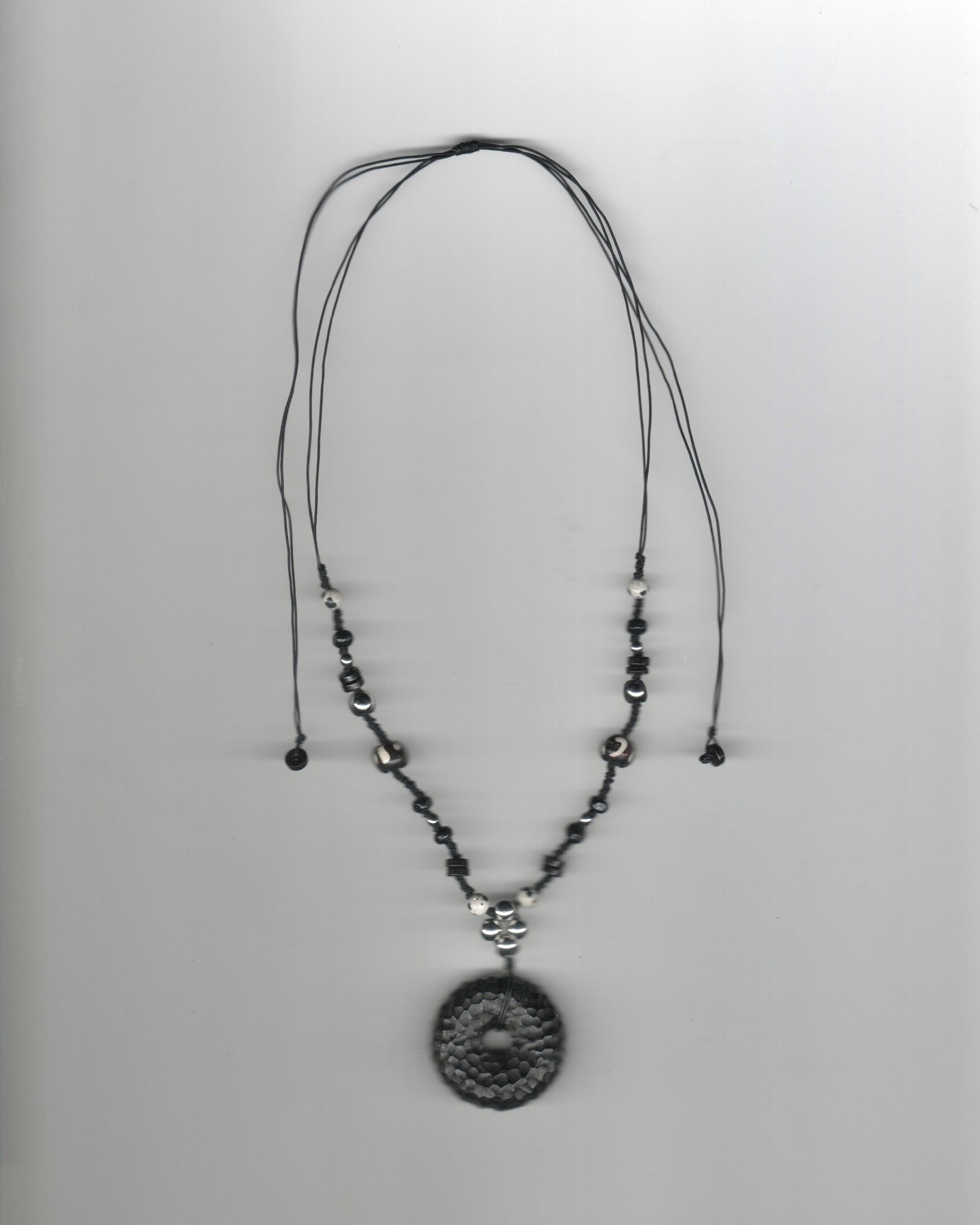 Chiseled Donut Clover Necklace