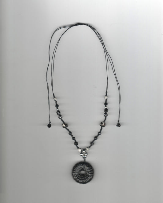 Chiseled Donut Clover Necklace
