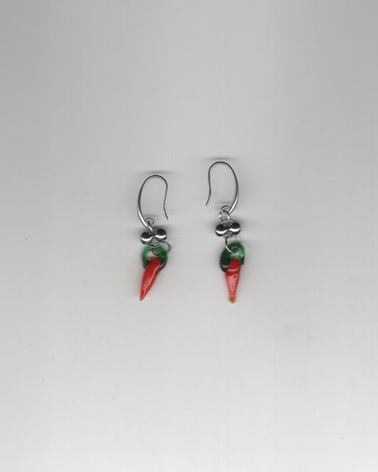 Glass Chilli Earrings