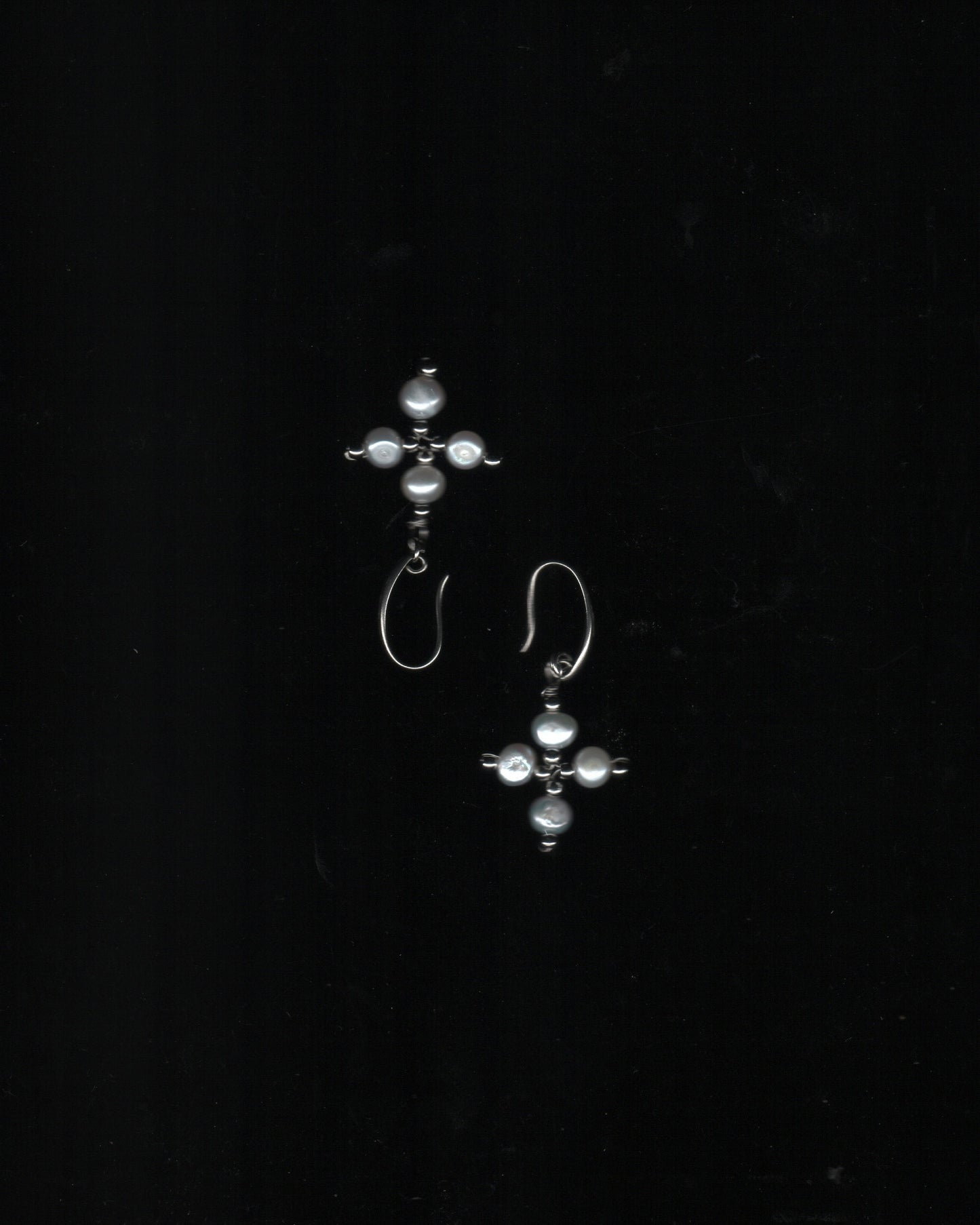Pearl Four Leaf Clover Earrings