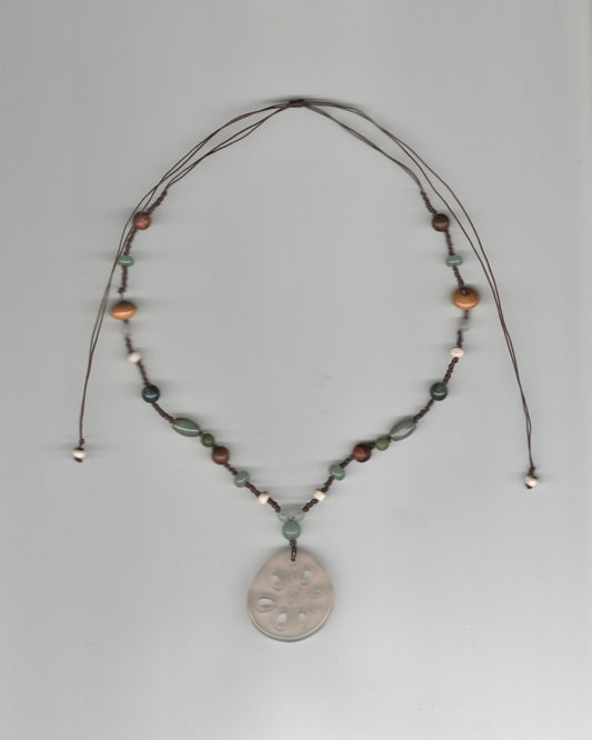 Lotus Root Knotted Necklace